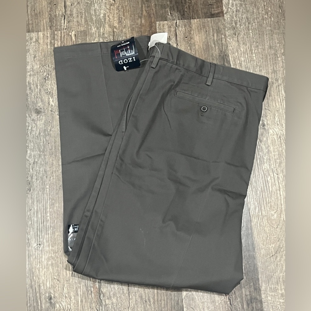 FINAL PRICE NWT IZOD Men's Gray Slacks